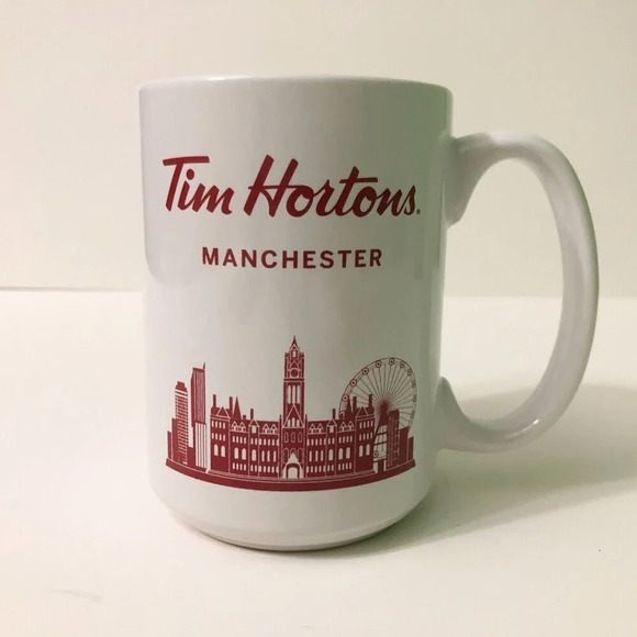 Tim  Hortons Manchester UK Mug Tea Coffee Cup - Picture 5 of 14